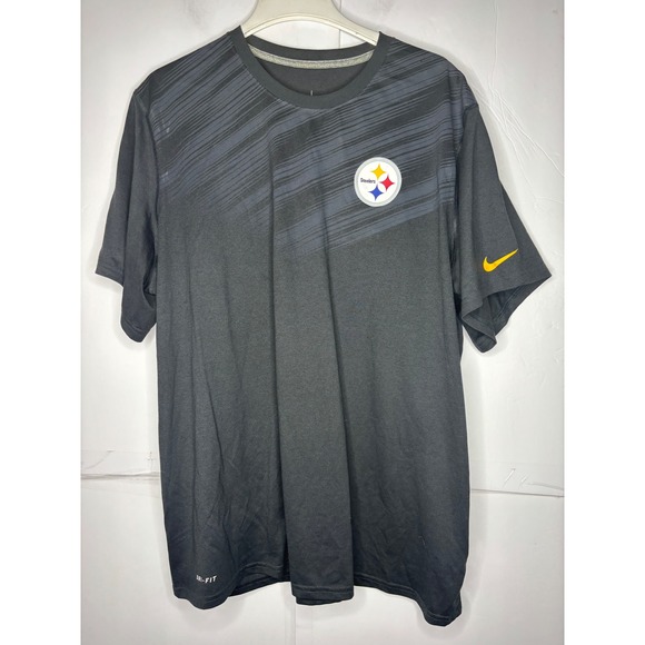 Nike Other - Nike NFL Pittsburgh Steelers Dri-FIT Shirt Mens XXL Gray Striped Performance Tee